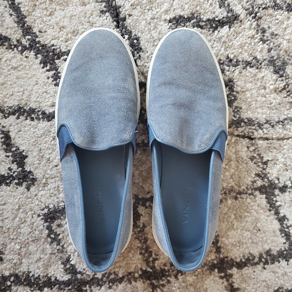 VINCE Blair-12 Embossed Suede Slip-on Sneakers 6 - Picture 2 of 10